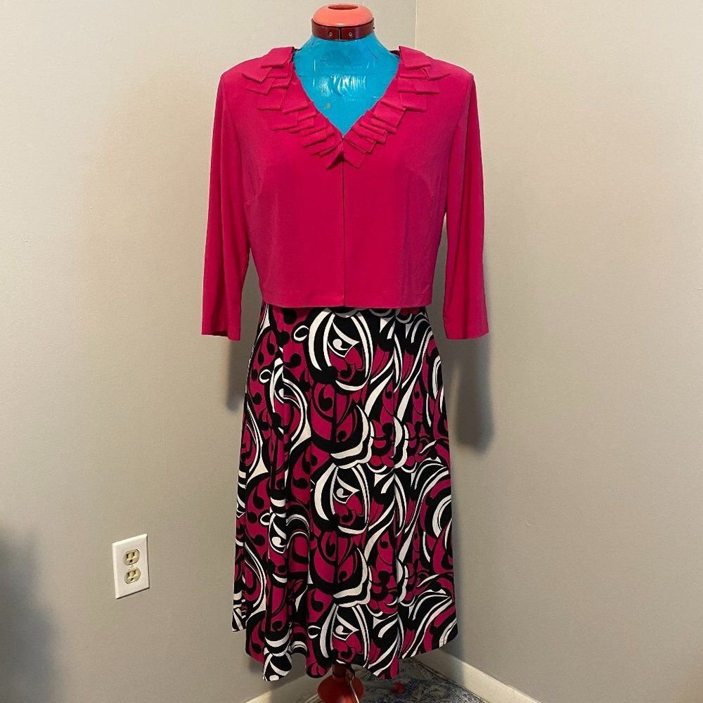 Julian Taylor Two Piece Boho Dress and Cardigan Womens Size 10P
